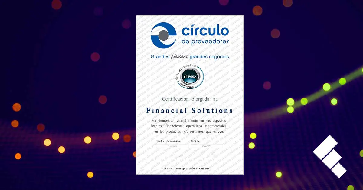Círculo proveedores Financial Solutions